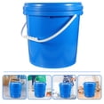 thumbnail image 3 of Youliang 2.2 Gal White Plastic Paint Pail w/ Lid & Handle - Blue Water Bucket, 3 of 6