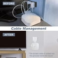 thumbnail image 4 of Soporte de pared para eero Pro 6e/Pro 6, sin cables desordenados, ahorro de espacio, soporte de pared para salida compatible con eero Pro 6e/Pro 6 Mesh Wi-Fi System Extender Router (paquete de 2), 4 of 5