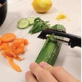 thumbnail image 5 of Baker's Secret Swivel Peeler - Stainless Steel Vegetable Peeler with Potatoe Eye Remover and Lemon Zester, Red - Kitchen Accessories, 5 of 7