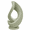 WHITE AND BALCK, variant on DBOZE Modern Abstract Sculpture Vase Decor, 9.8 Inch Decorative Bud Vase for Single Stem Flower, Minimalist Contemporary Tabletop Art Accent for Living Room, Shelf, Coffee Table, Bedroom and Office