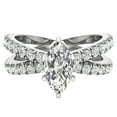 thumbnail image 6 of GIA Certified Marquise Cut Diamond Engagement Ring for Women X Cross Split Shank 1.75 CT TW 14K White Gold (J-K,I1), 6 of 8