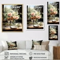 thumbnail image 4 of Designart "Harmonious Bubbles I" Wine & Champagne Floater Framed Canvas Art Print, 4 of 5