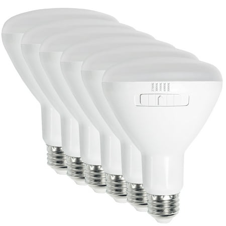 

Maxxima 5 CCT BR30 LED Light Bulb 8 Watt 75 Watt Equivalent 850 Lumens 2700K/300K/3500K/4000K/5000K Dimmable Color Selectable Recessed Light Bulbs UL Listed