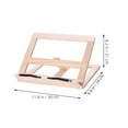 thumbnail image 2 of GOOHOCHY Wooden Book Stand for Reading and Learning at Home Beige Compact Size Adjustable, 2 of 8