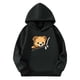thumbnail image 3 of Sudaderas con capucha para niños y niñas, sudaderas casuales de manga larga, lindas sudaderas de gran tamaño con bolsillo de polar, chaquetas para niñas, 3 of 4