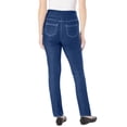 thumbnail image 2 of Woman Within Plus Size Petite Flex Pull-On Straight-Leg Gap-Free Stretch Denim Jeans, 2 of 6