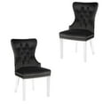 thumbnail image 1 of WINGBACK DINING CHAIR in Black SET OF 2, 1 of 6