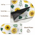 thumbnail image 6 of 8x10 Area Rugs for Living Room, Spring Sunflowers Non Slip Area Rugs for Kitchen Bedroom Entryway, Green Leaves Yellow Floral Rustic Botanical Washable Carpet Runner Rug Floor Mats for Bedroom, 6 of 8