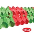 thumbnail image 4 of Beistle Christmas Arcade Party Tissue Garland - 12' - Red and Green - Pack of 12, 4 of 5