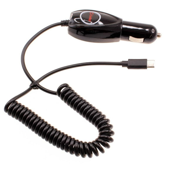 Type-C 15W Car Charger for iPhone 16/Pro/Max/Plus - Power Adapter DC Socket USB-C Coiled