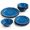 Blue, variant on 12 Piece Farmhouse Dinnerware Set White Plate And Bowl