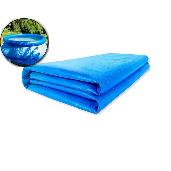 VQPeo Anti-Tear Pool Pad for Round Above Ground Pools - Heavy-Duty Swimming Pool Mat Tarp to Prevent Punctures and Weed Barrier, Liner Bottom Protection