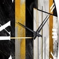 thumbnail image 5 of Designart "Marble Granite Agate with Gold Accents VII" Modern Geometric Oversized Wall Clock, 5 of 5