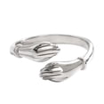 thumbnail image 1 of Qarigey Anillo de abrazo de pareja, anillo de abrazo de amor de Plata de Ley 925, anillo abierto ajustable Retro, regalo para mujer, madre, esposa, Ropa, zapatos y accesorios Miscelánea Plata, 1 of 6