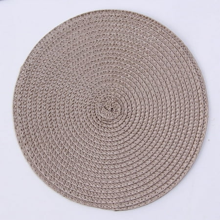 Woven Table Mat Oil Proof Heat Insulation Placemat for Dining Table Kitchen Counter Home Decor Protection(G)