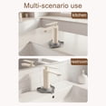 thumbnail image 4 of Silicone Faucet Sink Splash Guard Mat Behind Draining , 3.5×4.2 inches Compact Tap Sink Protector, 1 Pc Heavy Duty Countertop Water Diverter Draining Mats, Kitchen Gadget Accessories,Grey, 4 of 8