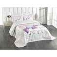 thumbnail image 3 of Ambesonne Saying Quilted Bedspread Set 3 Pcs, Magic Unicorn, Queen Size, Multicolor, 3 of 5