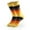 Yellow, variant on Babysbule Mens Socks Men's Long Socks Striped High Waist Casual Trendy Socks