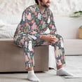 thumbnail image 7 of Sikiie Llamas Mens Pajama Set, Soft Warm Long Sleeve Sleepwear, Cozy Button-Down Pjs for Men-X-Large, 7 of 7