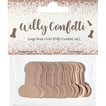 Rose Gold Willy Confetti