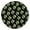 Black Soccer Balls, variant on Blue Baseball Silhouette Pattern Round Fitted Tablecloth with Elastic Edge,Dining Table Cover Waterproof,Outdoor Round Tablecloth for Camping,Dining,Indoor and Outdoor