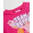 thumbnail image 3 of Peppa Pig Toddler Baby Girls Long Sleeve Shirt & Leggings Set Pink/Navy, 4T, 3 of 6