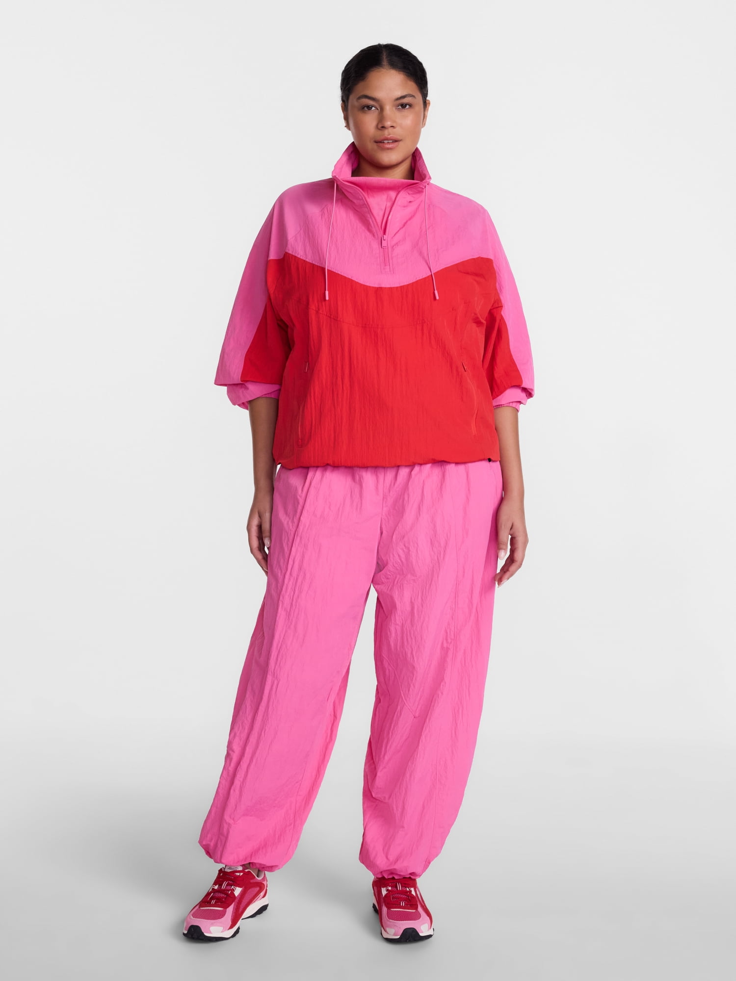 Avia Women's Nylon Balloon Pants, 31" Inseam, Sizes XS-XL