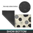 thumbnail image 6 of Geometric Flower and Dahlia Beige Anti Fatigue Kitchen Rugs Set Of 2, Non Slip Washable Decorative Floor Mats for Kitchen Sink Laundry, 17"x30" and 17"x47", 6 of 6