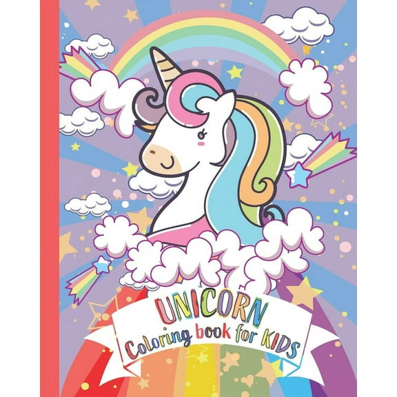 Unicorn coloring book for kids: kids Coloring Book with Beautiful and funny Unicorn Designs. A good activity book for kids, children and girls ages 4-8 years to improve their coloring skills. Size 8"