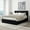 Black, variant on Upholstered Hydraulic Lift Up Storage Platform Bed,Full Size,Black