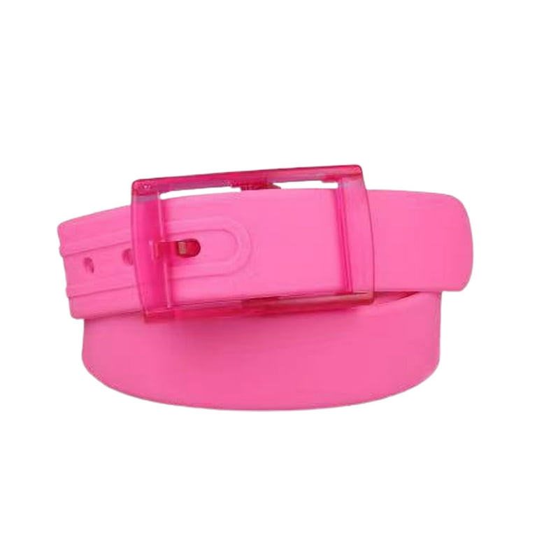 Mightlink Waist Belt Adjustable Perfume Smell No Metal Prepunched Pin  Buckle Everyday Wear Candy Color Women Men Silicone Waistband for Daily  Life 