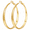 Gold-50mm, variant on YEUOYEA Silver Plated Hoop Earrings for Women, Big Round Thin Hoops, 30/40/50/60/70mm