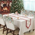 thumbnail image 4 of Winter Floral Chair Covers Set of 6 Christmas Eucalyptus Leaves Red Berry Rustic Chair Back Covers Stretch Removable Washable Slipcovers Protector for Dining Room Kitchen Party Decor, 4 of 5