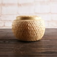 thumbnail image 3 of COOPHYA 1Pcs Small Round Tea Basket Khaki Color - Moisture- Storage Container for Households, 3 of 8