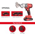 thumbnail image 3 of Graflsoa Cordless Brushless Metal Shears with 21V 2000mAh Li-ion Battery, 1/2 Battery Options, 110-240V, Stepless Speed Control, 320N.M Torque, ABS Material, 3 of 6