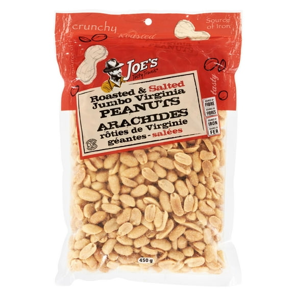 Joe's Tasty Travels Roasted And Salted Jumbo Virginia Peanuts, 450 g