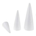 thumbnail image 3 of Craft Foam Cone - Paquete de 3 piezas de espuma en apariencia para de bricolaje craft, árbol de Navidad, centro de , espuma de, 3 of 9