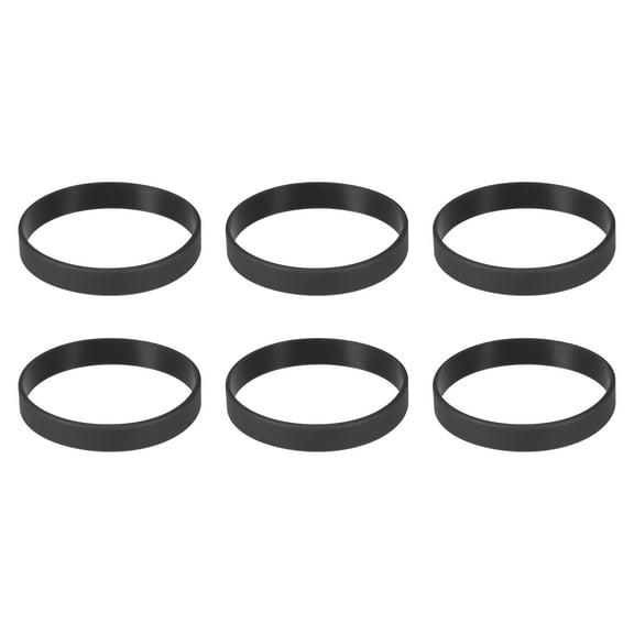 Uxcell 6Pcs Bracelets Wristbands 1/2 Inch for Sports Club, Group Games,  Black