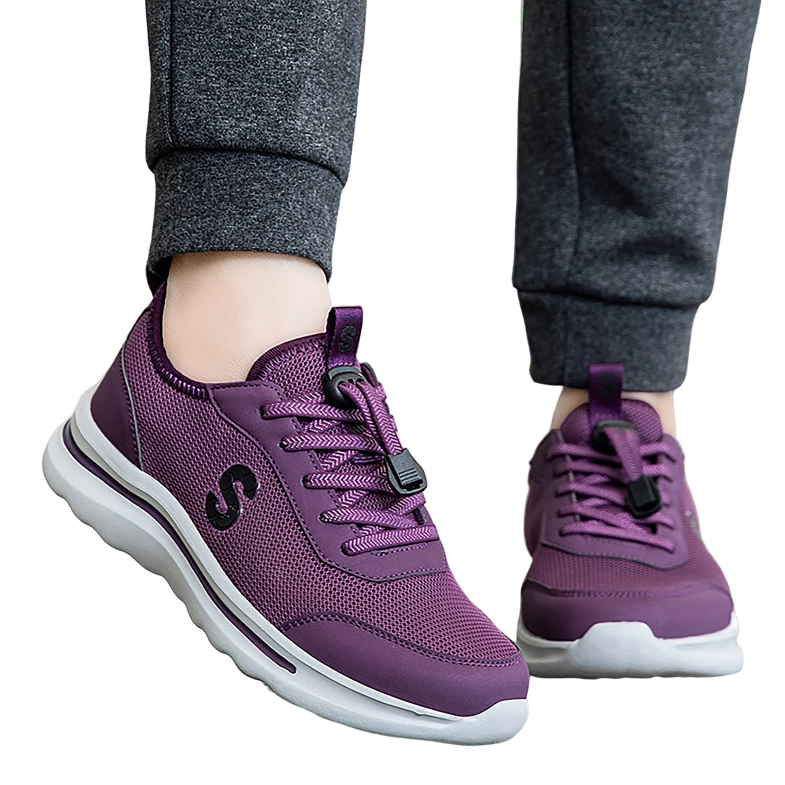 Purple nike slip ons hot sale