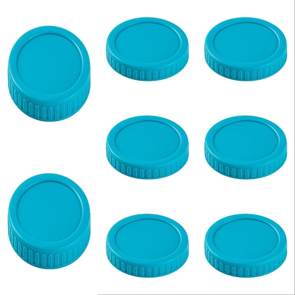 8PCS Wide Mouth Mason Jar Lids with Silicone Ring, Thickened Leak-proof Lids Fit, Lids Mason Jar Lids for Kitchen Storage Canning Food Storage