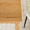 thumbnail image 6 of Walker Edison Modern Solid Oak Scalloped Dining Table for 6, White Oak, 6 of 13