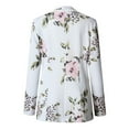 thumbnail image 3 of Vedolay Tops Women's Blazer Jackets Casual Open Front Long Sleeve Work Office Top,White M, 3 of 4