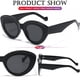 thumbnail image 4 of Gafas de Sol AIEYEZO Sobredimensionadas con Forma de Ojo de Gato para Mujer en Negro + Carey, 4 of 7