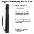 thumbnail image 7 of StarQualityBargain Telescoping Poster Tube 25 to 43 Inches, Extendable with Shoulder Strap, Blueprint and Artwork Storage, 4 Pack, 7 of 7
