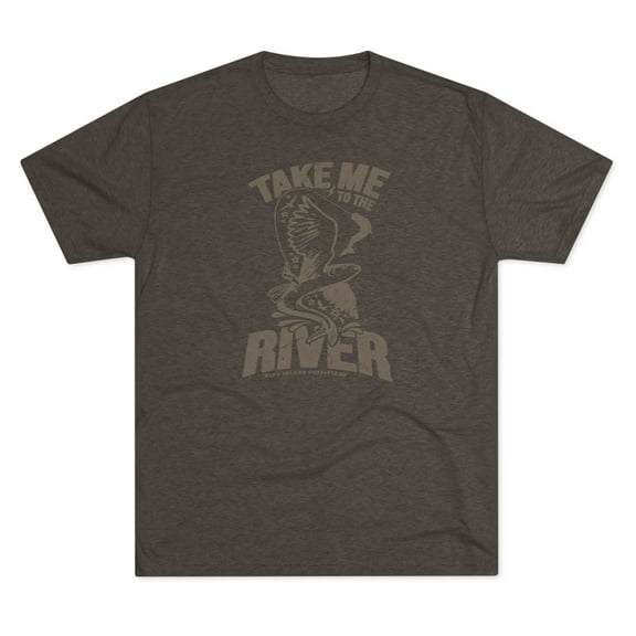 Men's "Take Me to the River" Tri-Blend Crew Tee by Bird Island Outfitters