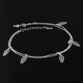 thumbnail image 6 of AYYUFE Single/Double Layer Star Ball Leaf Cross Charm Anklet Summer Lady Ankle Bracelet, 6 of 7
