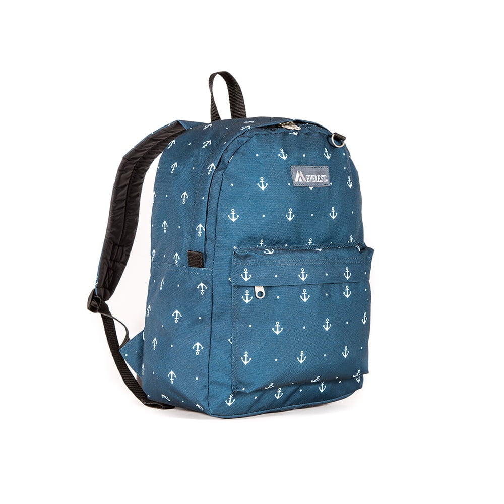 Everest Unisex Backpack - Durable 600D Polyester, Printed Pattern, 22L Capacity - Great For Daily Use & Commuting