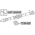 thumbnail image 2 of Febest CROSS SHAFT JOINT, DRIVE SHAFT 29X48 # AST-GGN15 OEM 04371-0K060, 2 of 2