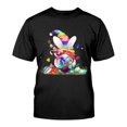 thumbnail image 1 of Camiseta de manga corta con cuello redondo de Pascua para hombre, camiseta informal con estampado Pompotops oipoqjl32165, 1 of 4