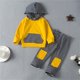 thumbnail image 5 of Gibobby Conjunto de ropa con capucha para niños Sudadera con capucha de algodón a rayas de otoño para bebés recién nacidos, pantalones largos de manga larga(Amarillo,0-6 Meses), 5 of 5